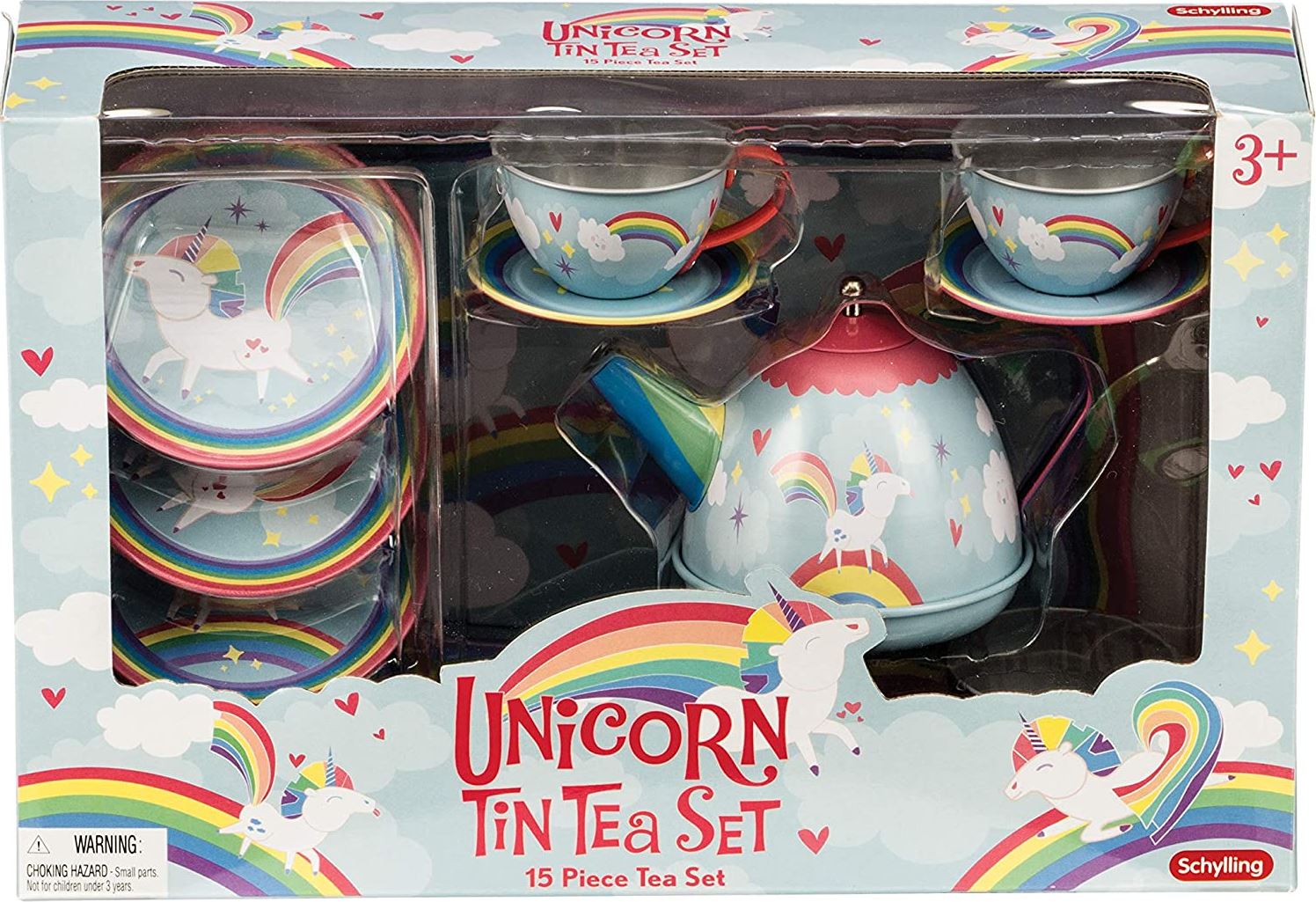 ENSEMBLE DE THE LICORNE EN METAL 15 PIECES JOUER A FAIRE SEMBLANT Articles menagers